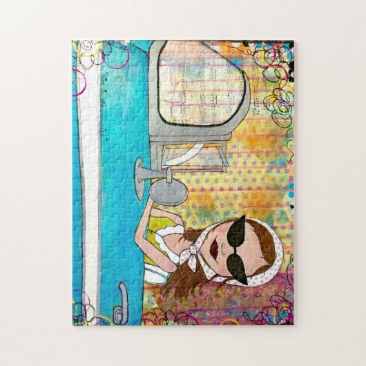 "Vivent le puzzle dans soleil" (Vertical)