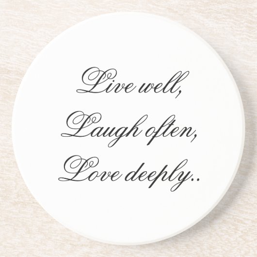 Vivent les dessous de verre d'amour de rire (Devant)