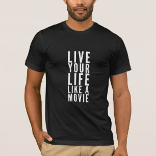 Vivent votre vie comme un T-shirt de motivation de