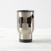 Vivez, aimez et montrez la tasse de voyage de (Centre)