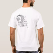Vivez et laissez le T-shirt vivant de graphique de (Dos)