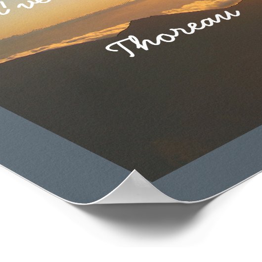 Vivez la vie -- Citation de Thoreau - impression a (Coin)