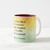 Vivez la vie — Mug de café (Devant droit)