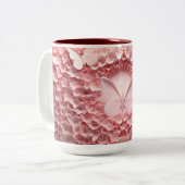 Vivez le charme : Mug Pastel Rose Papillon 3D (Devant gauche)