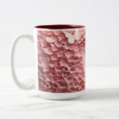 Vivez le charme : Mug Pastel Rose Papillon 3D (Gauche)