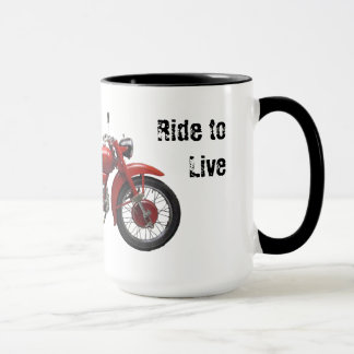 Vivez pour monter la tasse vintage