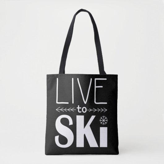 Vivez pour skier sac (Devant)