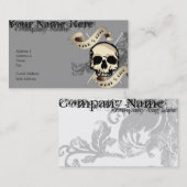 Vivez pour tricoter le carte de visite (Devant / Derrière)