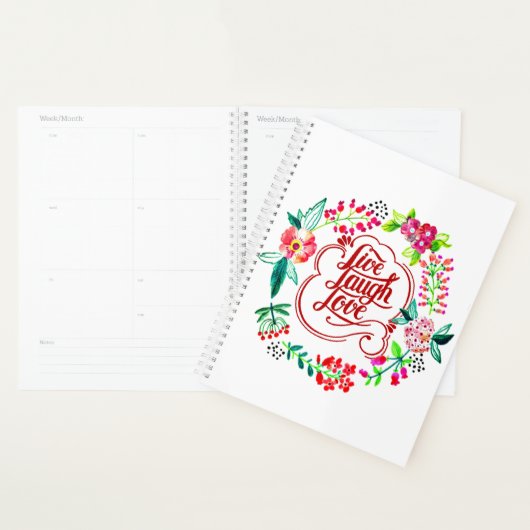 Vivez, riez, aimez floral  (Devant avec enveloppe)