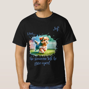 "Vivez..." T-shirt personnalisable pour hommes