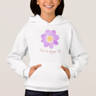 Vivez une belle vie Floral botanique jaune violet