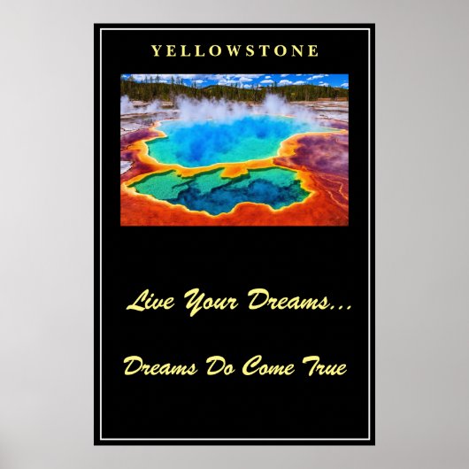 Vivez vos rêves Poster Yellowstone (Devant)