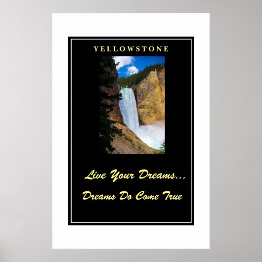 Vivez vos rêves Poster Yellowstone (Devant)