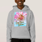 Vivez votre rêve - Rose Flower power (Devant)