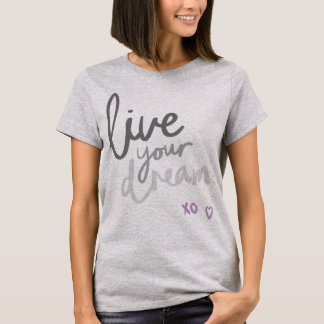 Vivez votre rêve - T-shirt Grey Yoga & Pilates