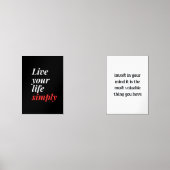 Vivez votre vie simplement (Recto)