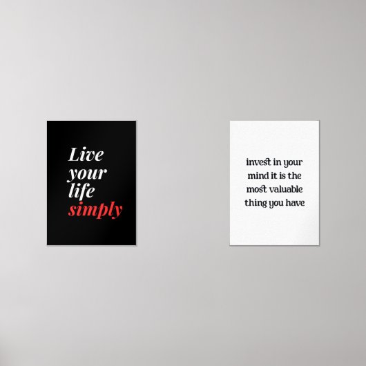 Vivez votre vie simplement (Recto)