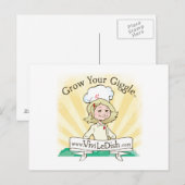 Vivi LeDish™ Augmentez votre carte postale Giggle™ (Devant / Derrière)