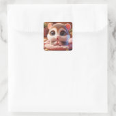 "Vivi" Vierkante Sticker (Tas)