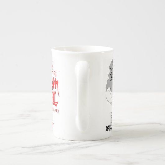 Vivian Bone China Tea Mok - Art van Ben Wickey (Achterkant)