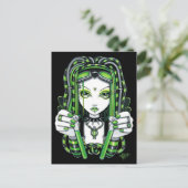 "Vivian" Carte postale Cybergoth Dark Industrial F (Debout devant)