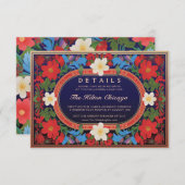 VIVIAN I : Carte de détails Mariage (Devant / Derrière)