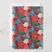 VIVIAN I Floral Wedding Save the Date Uitnodiginge Kaart (Achterkant)
