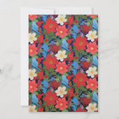 VIVIAN I - Kleurrijke Bloemen Huwelijksuitnodiging Kaart (Achterkant)