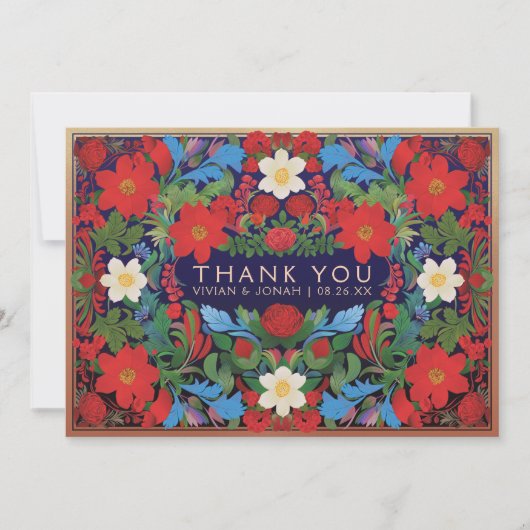 VIVIAN I - Trouwbedankkaarten groot Bedankkaart (Voorkant)