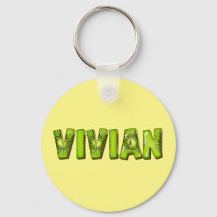 Vivian Name Kiwi Design Porte-clés