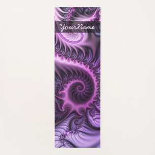 Vivid Abstract Cool Pink Paars Fractal Art Name Yogamat