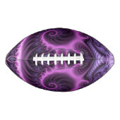 Vivid Abstract Cool Pink Paars Fractal Art Spiral American Football (Voorkant)