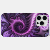 Vivid Abstract Cool Pink Paars Fractal Art Spiral Case-Mate iPhone Case (Achterkant (horizontaal))