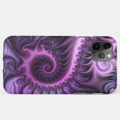 Vivid Abstract Cool Pink Paars Fractal Art Spiral Case-Mate iPhone Case (Achterkant (horizontaal))