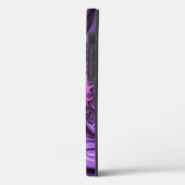 Vivid Abstract Cool Pink Paars Fractal Art Spiral Case-Mate iPhone Case (Achterkant / Links)