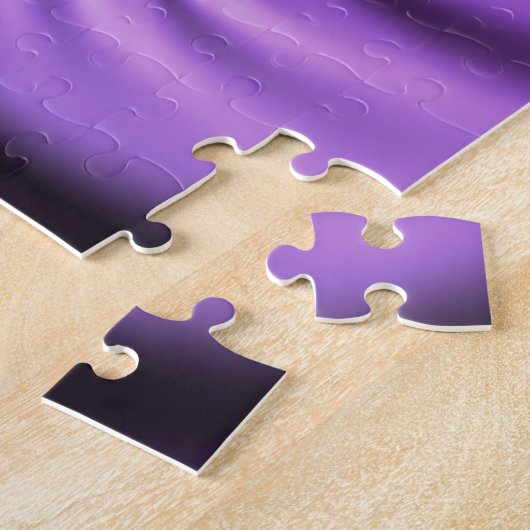 Vivid Abstract Cool Pink Paars Fractal Art Spiral Legpuzzel (Zijkant)