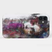 Vivid Abstrait Portrait iPhone 11 Coque (Dos (Horizontal))