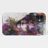 Vivid Abstrait Portrait iPhone 11 Coque (Dos (Horizontal))
