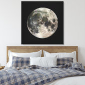 Vivid Afbeelding van de maan Canvas Afdruk (Insitu (Slaapkamer))
