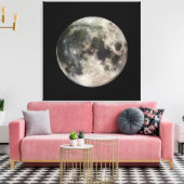 Vivid Afbeelding van de maan Canvas Afdruk (Insitu (Woonkamer))
