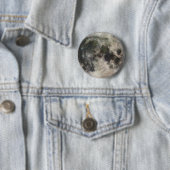 Vivid Afbeelding van de maan Ronde Button 5,7 Cm (In situ)