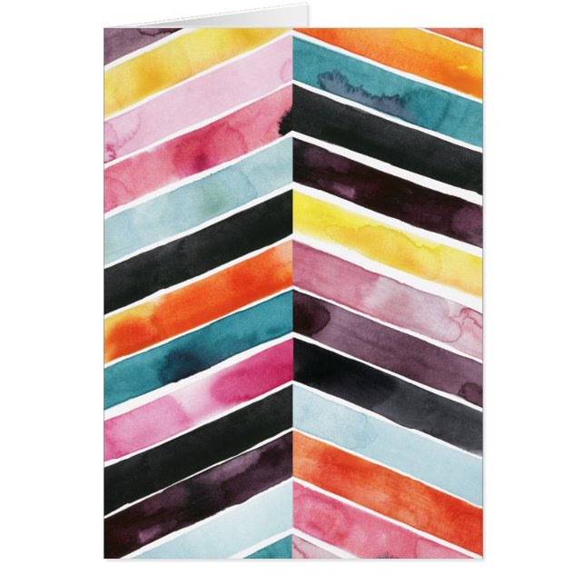 Vivid aquarelle Chevron I (Devant)