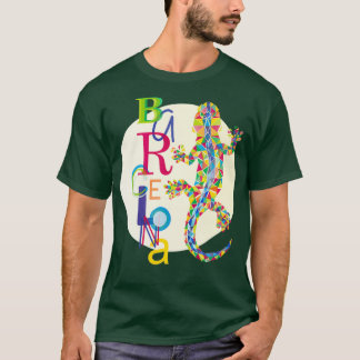 Vivid Barcelona City Lizard T-shirt