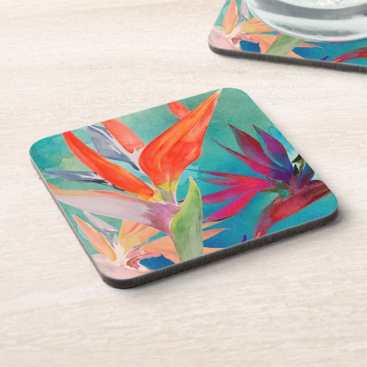 Vivid Birds of Paradise Bier Onderzetter (Linkerzijde)