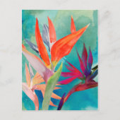 Vivid Birds of Paradise Briefkaart (Voorkant)
