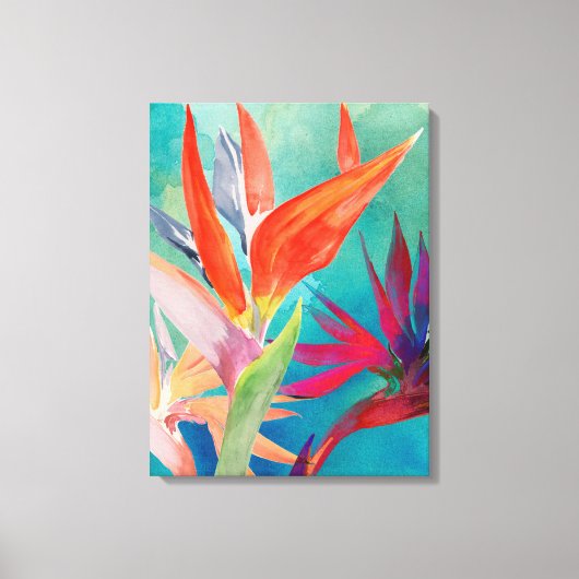 Vivid Birds of Paradise Canvas Afdruk (Voorkant)