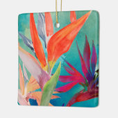 Vivid Birds of Paradise Keramisch Ornament (Links)