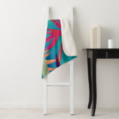 Vivid Birds of Paradise Sherpa Deken (In situ)