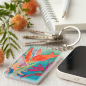 Vivid Birds of Paradise Sleutelhanger (Voorkant Rechts)