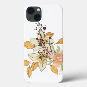 Vivid Bloom op Black iPhone Hoesje